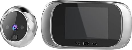 SHINEOFI Spioncino Digitale Telecamera Porta Grandangolare 90° senza Batteria Memoria Integrata e Standby 120 Giorni per Sicurezza 24 Ore su 24