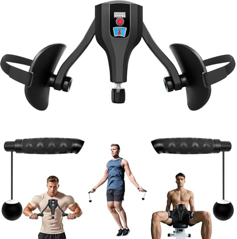 Ejercicio en Casa, Ejercitador de Muslos 10-60kg, 3 en 1 Ejercitador de Piernas, Ejercitador Suelo Pelvico, Dispositivo de Entrenamiento para Glúteos, Muslos, Ejercitador de Brazos y Piernas(Negro)
