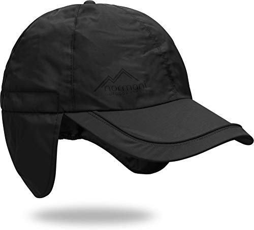 normani Regenmütze Cap verstellbar mit Ohrenschutz 100% Wasserdicht (S-3XL)