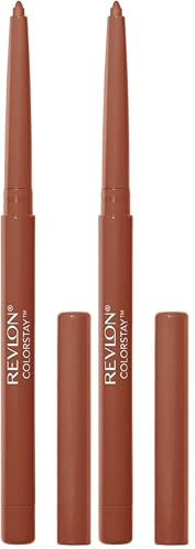Revlon ColorStay 16H - Crayon à Lèvres Longue Tenue au Tracé Précis - Maquillage pour les lèvres Fini Mat - Contour Des Lèvres - Couleur intense - N635 Sienna (Lot de 2)
