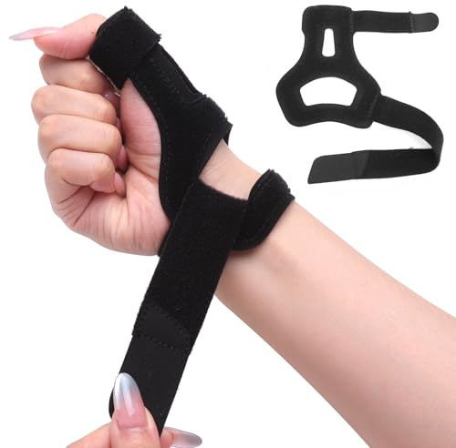 HENGBIRD Orthèse pouce droite gauche, attelle pouce réglable avec plaque en aluminium, soutien pouce respirant pour tendinite, entorse, arthrose, canal carpien, homme femme