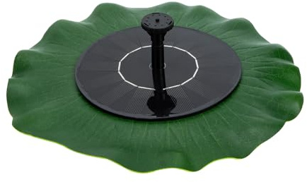 DECHOUS Kit Fontana Solare da Giardino Pompa ad Energia Solare Decorazione per Laghetto Esterno Ninfee Galleggianti Fontana per Patio e Piscina Resistente e Facile da Installare