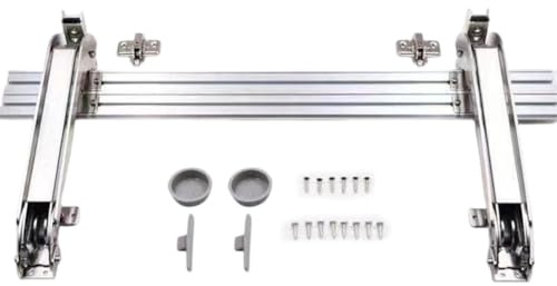 NiuLumea Apertura lateral paralela 180 para puertas, juego de bisagras para armario, puertas correderas, acero + aleación de aluminio, capacidad de carga 7 kg, cierre amortiguador, plateado