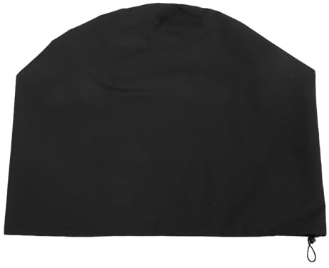 BESPORTBLE Housse Imperméable pour Foyer Extérieur Ronde 60 X 74 Cm en Tissu Oxford 600d Poignées Latérales, Couverture de Protection Résistante pour Brasero de Terrasse et Vasque à Feu