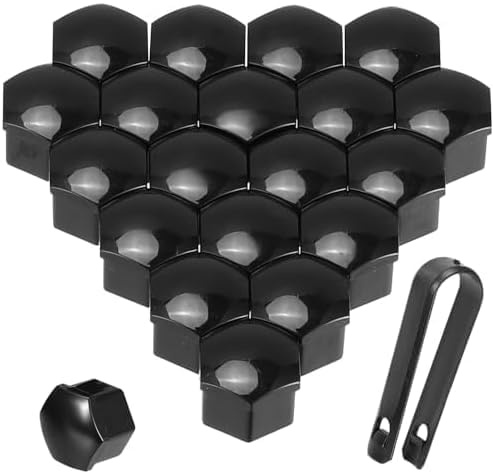 JINHUAHUOTUI 20 Piezas de Ruedas Cubierta Tuerca Coche para Nissan Qashqai (J12) 2021-2024, Tapones Tornillos Ruedas Coche Cubiertas De Tornillos De Rueda Accesorios,21mm