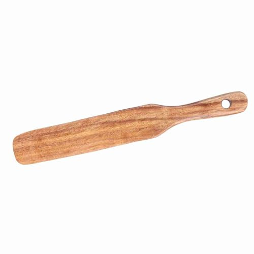 RASTKY Spatola da in Legno Antiaderente in Teak per Uso Domestico in, Superficie Liscia, Affidabile, Economica e Pratica, Spatola da 10