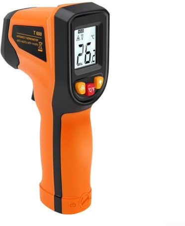 Termometro a infrarossi digitale senza contatto, display LCD da -50 °C a 600 °C, misuratore di temperatura portatile per cucina industriale, riparazione di manutenzione dell'auto (per t400)