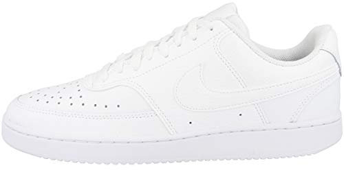 Nike Herren Court Vision Low Sneaker Basketballschuhe, White, 44.5 EU