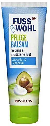 Fusswohl Pflegebalsam - Fußcreme - Fußpflege - Für geschmeidige Füße - Mit Urea, Glycerin und Lactat - Für trockene & strapazierte Haut - 75 ml