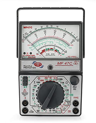 Ticfox MF47 AC/DC Analoganzeige Zeiger Multimeter Spannung Strom Widerstand Kapazitätsprüfer