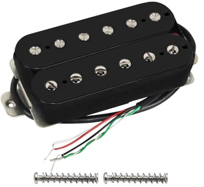 FLEOR Svart gitarr Humbucker pickups Alnico 5 Bridge Pickup 15-16k
