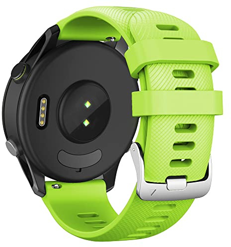 ANBEST Silikon Armband Kompatibel mit Garmin Forerunner 255/Vivoactive 4/Venu 2 Replacement Armband für Gear S3/Huawei Watch GT Ersatzarmband für Women & Men
