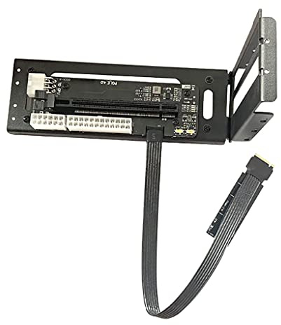 JMT R43SG GEN4 M.2 M-Key to PCIE X16 4.0 Soporte externo para tarjeta gráfica compatible con NVME SSD NUC Host tarjeta de expansión gráfica Dock (30 cm)