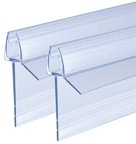 KOOBON Guarnizione doccia 2 x 100 cm guarnizione di ricambio per porta doccia, spessore di 4 mm, 5 mm, 6 mm, può essere strappata a mano, deflettore per porta doccia o guarnizione per box doccia vasca