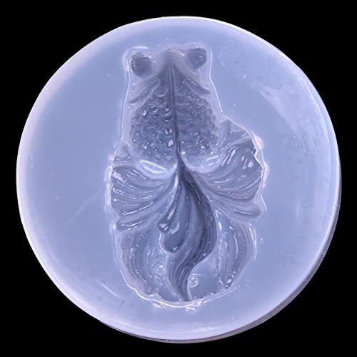 QMIQMI Kristall Epoxid Formen Spiegel Kristall Kleber Handgefertigt Diy Spiegel Goldfisch Silikonform Tier Silikon Spiegelkleber Formmaterial 2St B