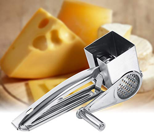 Grater Multifunctional Kitchen Craft Rotary Stainless Steel Cheese Grater Drums Shred Tool
