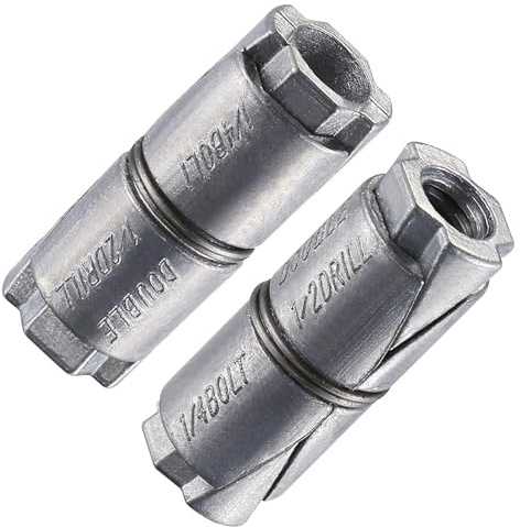 Wensilon (25 pcs) 1/4x1-1/4 Outer diameter1/2 Double Expansion Anchor, Zinc Plated Double Expansion Shield Anchors, Double Expansion Shields,for Masonry, Concrete, Brick or Block