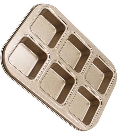 ABOOFAN 1Stk quadratische Form Muffinform Backbleche für den Ofen Muffinblech grillschale Backform Bratpfanne Backblech für den Haushalt Kuchenbackblech Brot Backgeschirr Schimmel