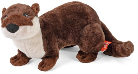 Wild Republic Cuddlekins Eco Mini Flussotter, Kuscheltier, 20 cm, Plüschtier, Füllung besteht aus gesponnenen recycelten Wasserflaschen, umweltfreundlich