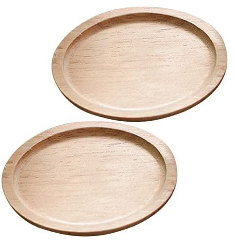 OUNONA 2er-Pack Hitzebeständiges Set Für Getränke Holzbechermatten Wärmeisolierende Tischmatte Nicht Für Tee Und Kaffee