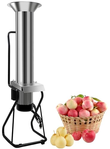 Electric Fruit and Apple Crusher - Heavy Duty AISI 304 Stainless Steel Electric Apple Mill, 1100KW 2 HP Motor Fruit Pulper, for Cider and Wine Pressing