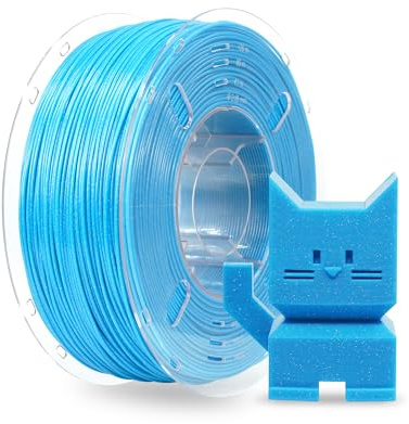 FilaBees ASA Filament 1.75mm Glitzerndes Himmelblau 3D Drucker Filament | Hitzebeständig & wetterfest, hohe UV-Beständigkeit, ideal für Outdoor-Funktionsteile, 1kg (2,2lbs) Spule