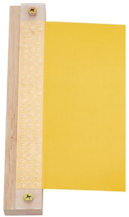 BENECREAT Buchbinder Stanzwerkzeug, Holz Und Acryl Buchbindewerkzeug Handbindeset Mit Loch Buchbinden Perforation Halter Für Buchliebhaber, Stanzen, Buchbindebedarf
