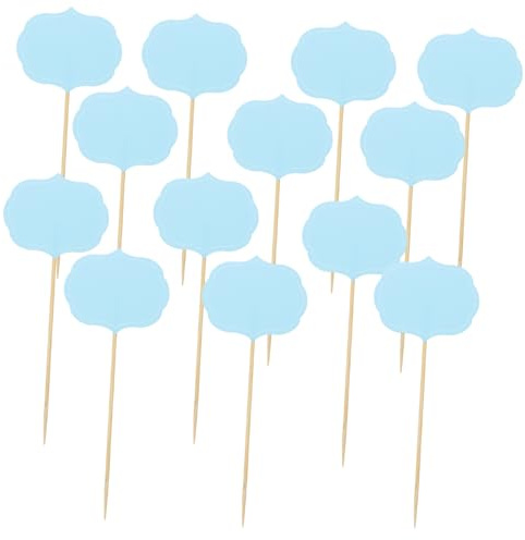 PAMINGONO 24pezzi Etichette per Buffet e Torte Cartellini Prezzo per Matrimoni e Feste Segnaposto Scrivibili per Formaggi e Cibi per Ristoranti e Buffet