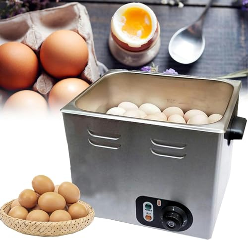 XNZJHPP Commercial Egg Boiler Machine,Compact Electric Egg Cooker Boiler,Egg Cooker for Up to 60 Eggs,Temperature Control Range: 30~110°C