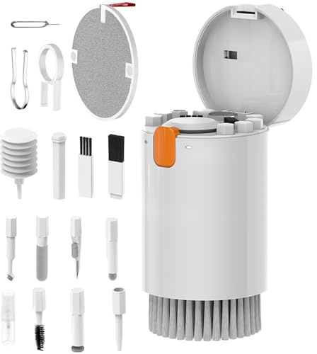 Keyboard Cleaner Kit, 20 in 1 Multifunctional Electronics Cleaning Kit with Cleaning Brush, Portable Cell Phone Cleaning Kit, Multi-Tool for Laptop, Keyboard, Earbuds, Camera, Cellphones