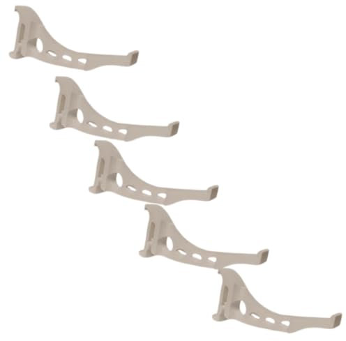 K2 C8043 Gutter Brackets 127mm – Pack of 5 Heavy Duty and Lightweight Snap-On Guttering Clips - UV Resistant Weatherproof Mounting Brackets for Conservatory Roof & Outdoor Drainage Systems