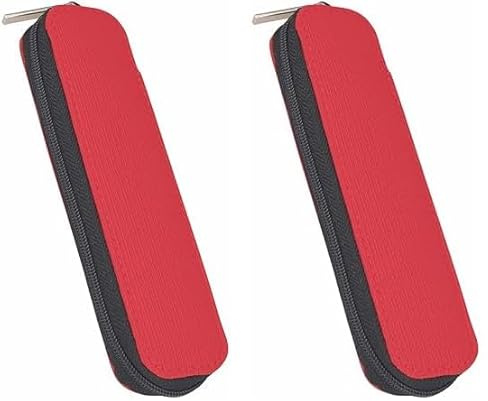 Online Stifte-Etui, Stylisches Stiftemäppchen mit Reißverschluss, mit 2 Stift-Schlaufen, Tasche für Kugelschreiber, Füller, Pinsel etc, Federmäppchen für Schule, Uni & Büro
