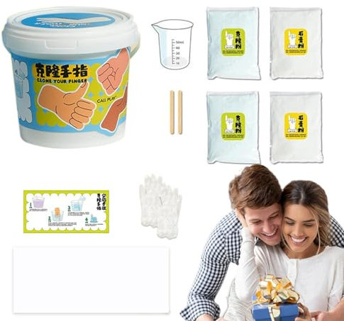Renopfect Love Stone Hand Kit, Hand Casting Kit - Romantic Couples Hand Mould Casting - Plaster Statue Keeps Sculpture Mould Tool, Finger Craft for Adults and Children