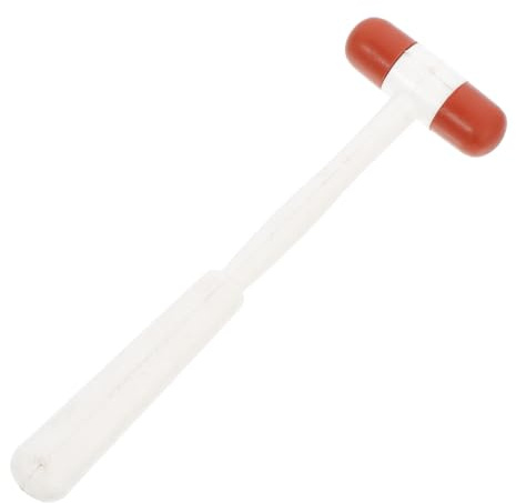 Garneck Martello Diagnostico in Gomma Bianco per Clinica e Ospedale, Equilibrato Funzione di Attivazione Riflessi Muscolari, Strumento Medico Essenziale