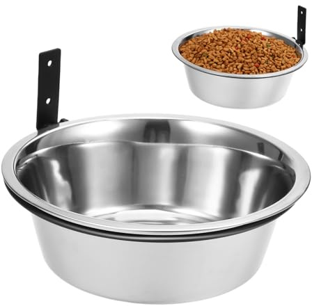 SUPVOX Elevated Dog Bowl Set Wall-Mounted PET Feeding Station Non-Slip Base Adjustable Height for Cats and Dogs Food and Water Dispenser for Large Breeds
