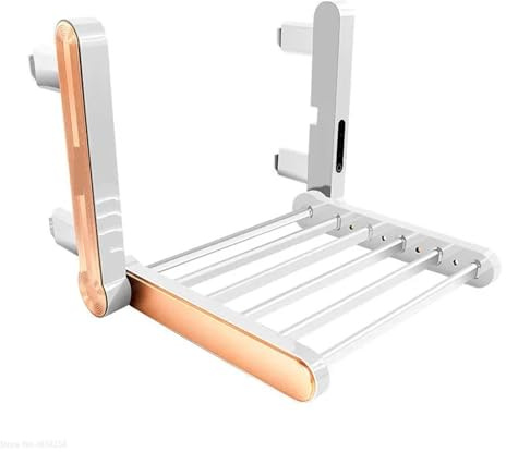 RFGTHY Portasciugamani Elettrico da Bagno Radiatore Scaldasalviette Riscaldato Intelligente con Lampada UV Scaldasalviette Automatico Termostatico Facile da Usare