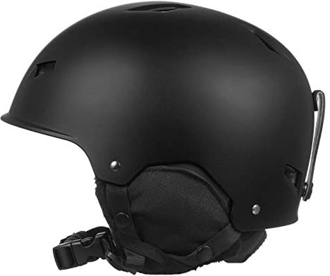 Topyond Casco da Sci, Casco da Snowboard con paraorecchie Staccabile, Casco per Sport sulla Neve per Uomo, Donna e Gioventù, con Occhiali da Sci con Cinturino Fisso Casco da Sci di (M)