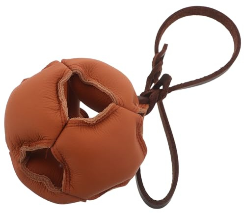 WEKAMOS Hundträning Bite Ball hundträningskula små valpleksaker hundträningsleksak hundleksaker bettleksak leksaker för små hundar leksaker för Träningsleksaker för hundar Brown