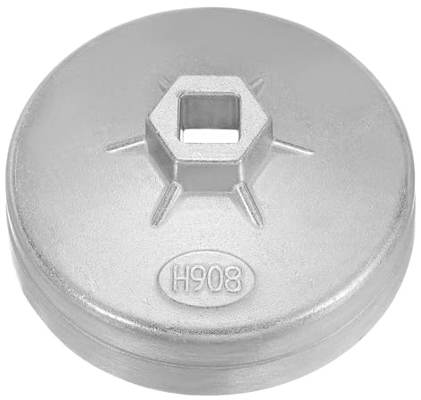 QUARKZMAN Clé Pour Filtre À Huile 15 Canelures 91 mm Diamètre Intérieur 1/2 Carré Conduite Type Coupe En Aluminium Métrique Outil De Démontage De Douille Pour Filtre À Huile