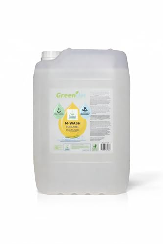 Greendet Limpiador Multiusos Ecolabel 20 L – Detergente Ecológico para Suelos y Superficies, pH Neutro, Uso Profesional