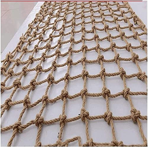 Kinder-Outdoor-Kletternetz, 12 mm, Juteseil, Fallschutz für Spielplatz, Treppen, Balkon, Zaun und LKW-Decke, Sicherheit, langlebige Kletterausrüstung