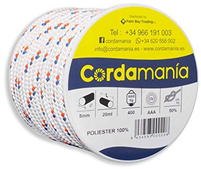 Cordamanía CMDE12CDDZ Cuerda, Blanco, 8 mm
