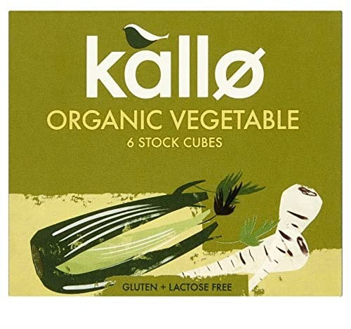 Kallo Organic Vegetable Stock Cubes, Pack of 15 (Total 90 cubes)