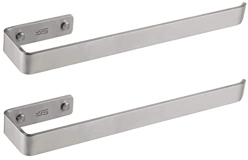 JS Handtuchhalter Handtuchstange Edelstahl Gebürstet Wandmontage und Schrankmontage für Bad und Küche 38 cm,2 Stück