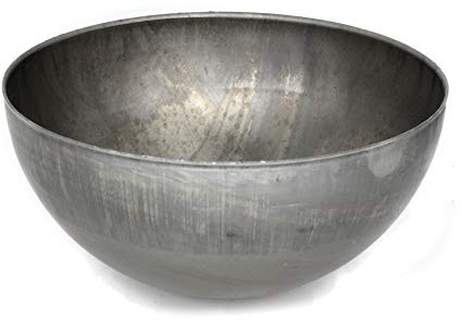 UHRIG Halbkugel Schale Halbhohlkugel aus Eisen, Durchmesser 15cm Stahl Halb Kugel z.B. für Schmiedeeisen Zaun, als Pfostenkappe, den Garten uvm. Ø 150mm