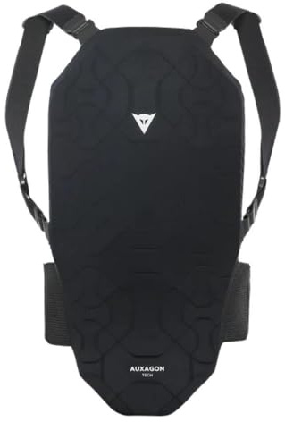 Dainese - Auxagon Back Protector 1,Protector Dorsal para Esquí y Snowboard con Tirantes,Negro/Negro,para Hombres y Mujeres