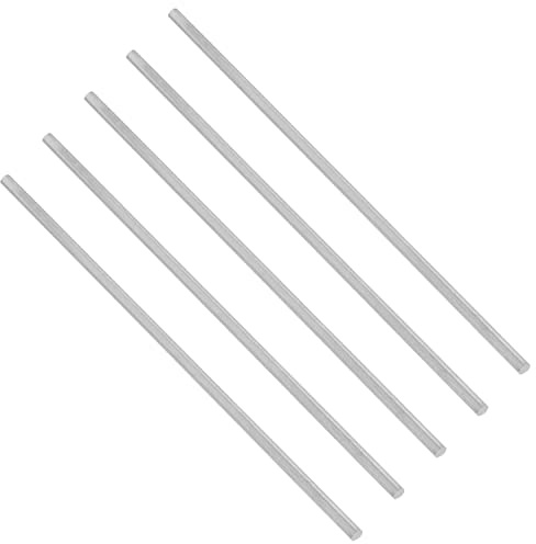 Hegebeck Round Steel Rod Straight HSS Round Shaft Rod Lathe Bar Stock Tool 2.4mm Diameter 100mm Long for Shaft Gear Drill Lathes DIY Craft Tool 10 Pcs