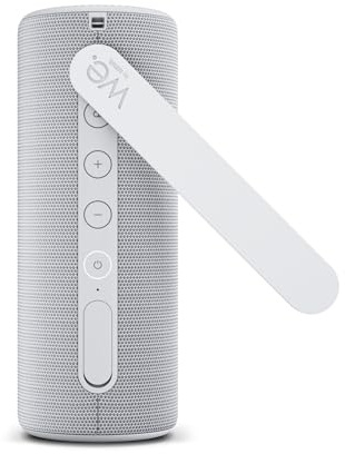 Loewe We. HEAR 1 Cool Grey, Bluetooth Lautsprecher, 40W, Wasserresistent, Tragbar, Aufladbar, 14h Lange Akku Laufzeit, für Outdoor und Indoor