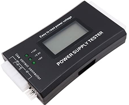 WANGCL Display LCD Tester di Alimentazione PC 20/24 Pin Psu Tester per SATA IDE HDD ATX ITX BYI Connettori