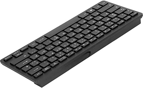 78-Tasten-Computertastaturen für PC-Notebook-Computer, Russische oder Französische oder Deutsche Tastatur, Kabelgebundene USB-Computertastatur, Schwarzer Hintergrund mit Weißen Tasten(Deutsch)